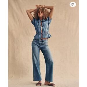 NEW AE Stretch High-Waisted Stovepipe Jean 6 Standard 28w